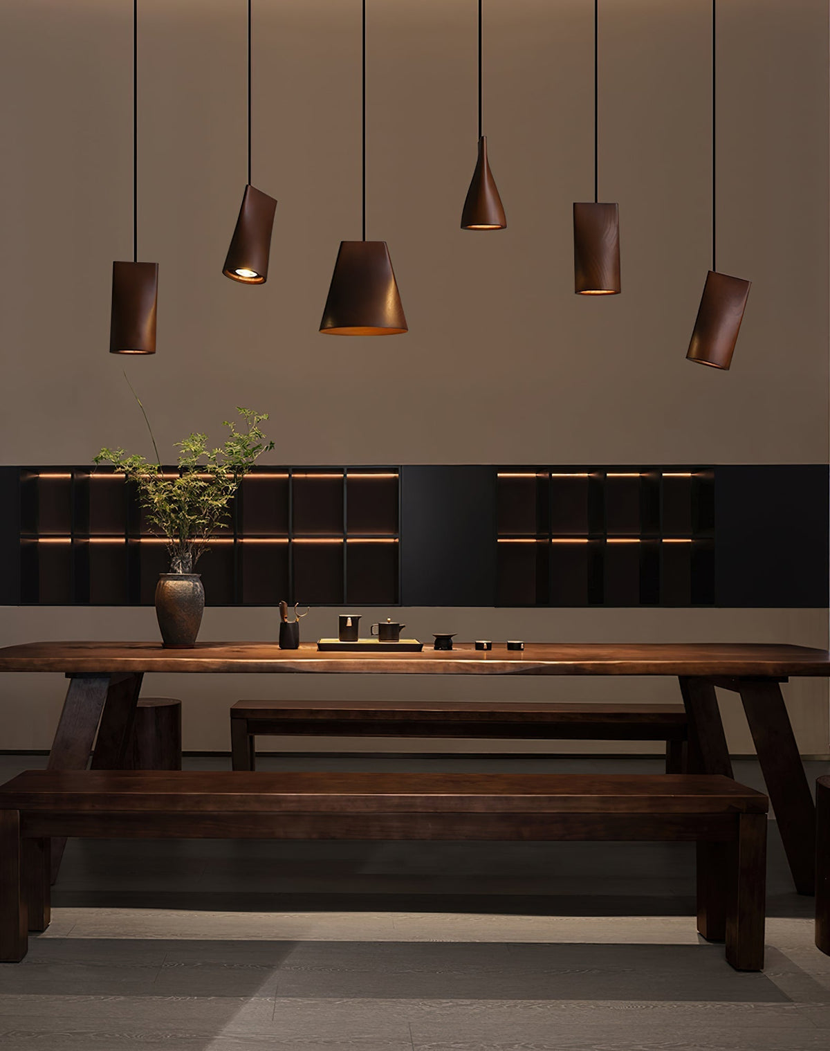 Ivarara Suspension Bois Asymétrique