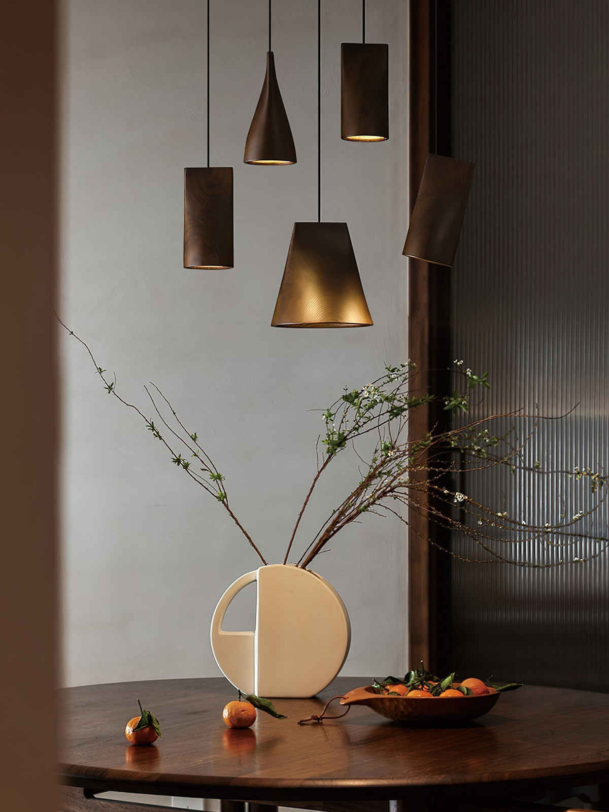 Ivarara Suspension Bois Asymétrique