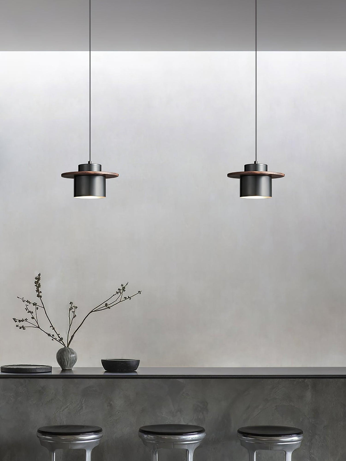 Orliora Lustre Suspendu Industriel En Laiton