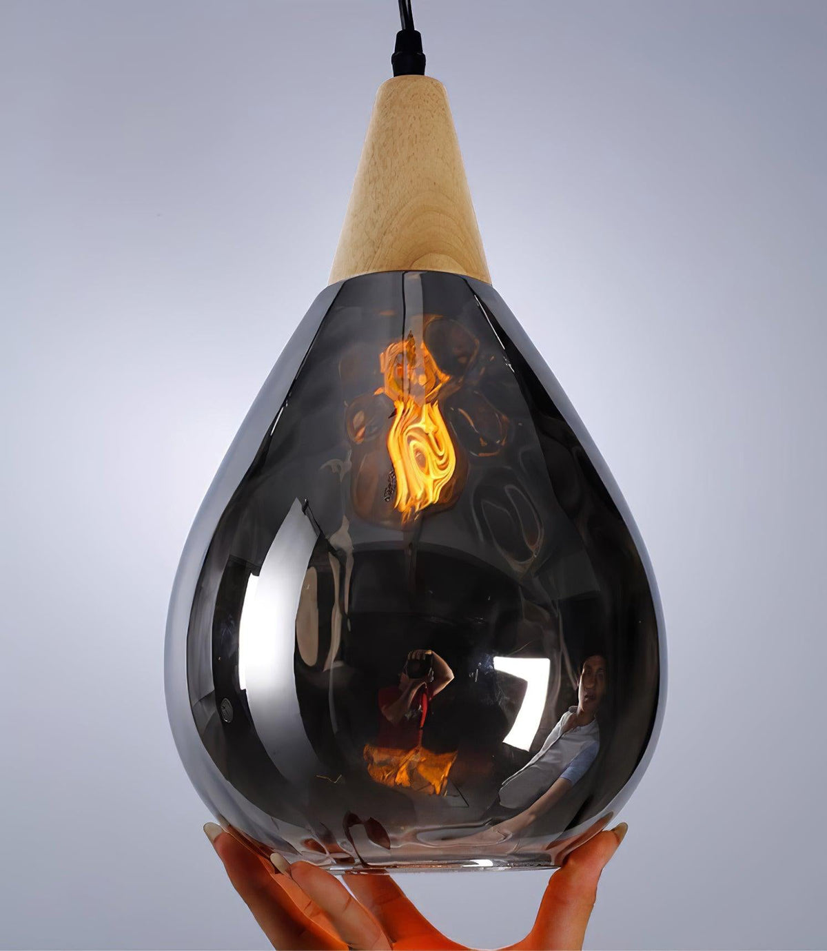 Levoria Suspension en Verre Clair Nordique Moderne
