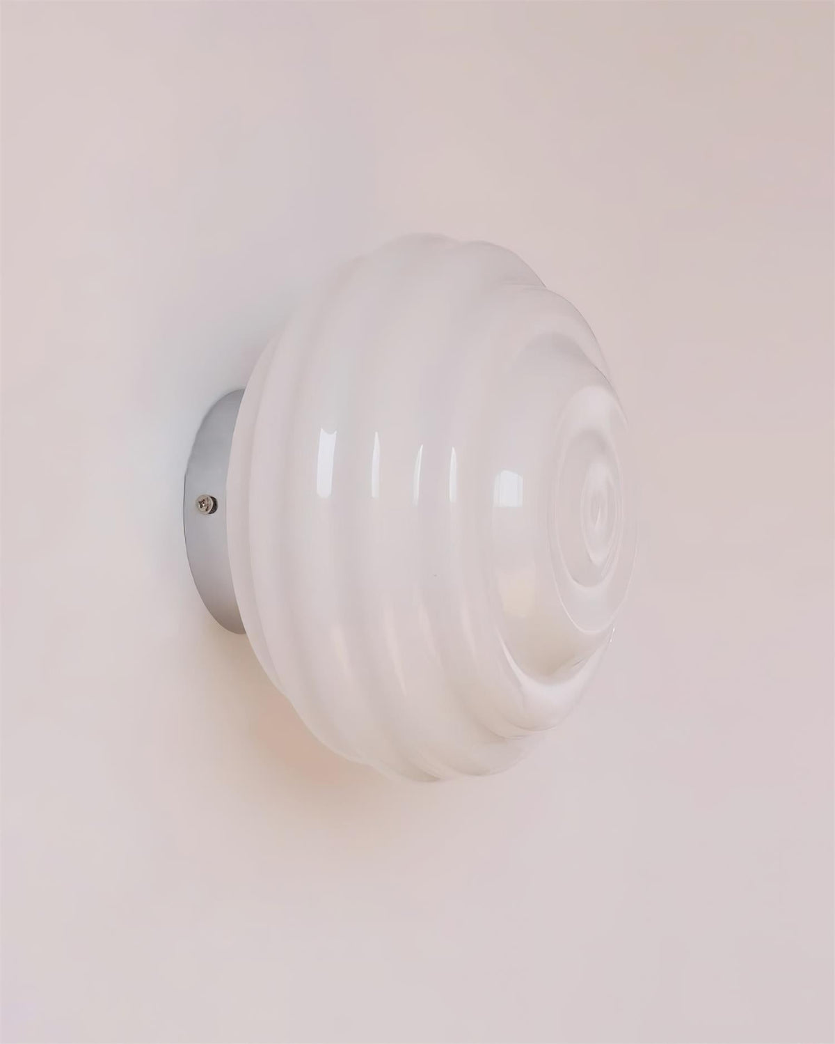 Duvia Rippled Glass Wall Lamp-Neutral Decor