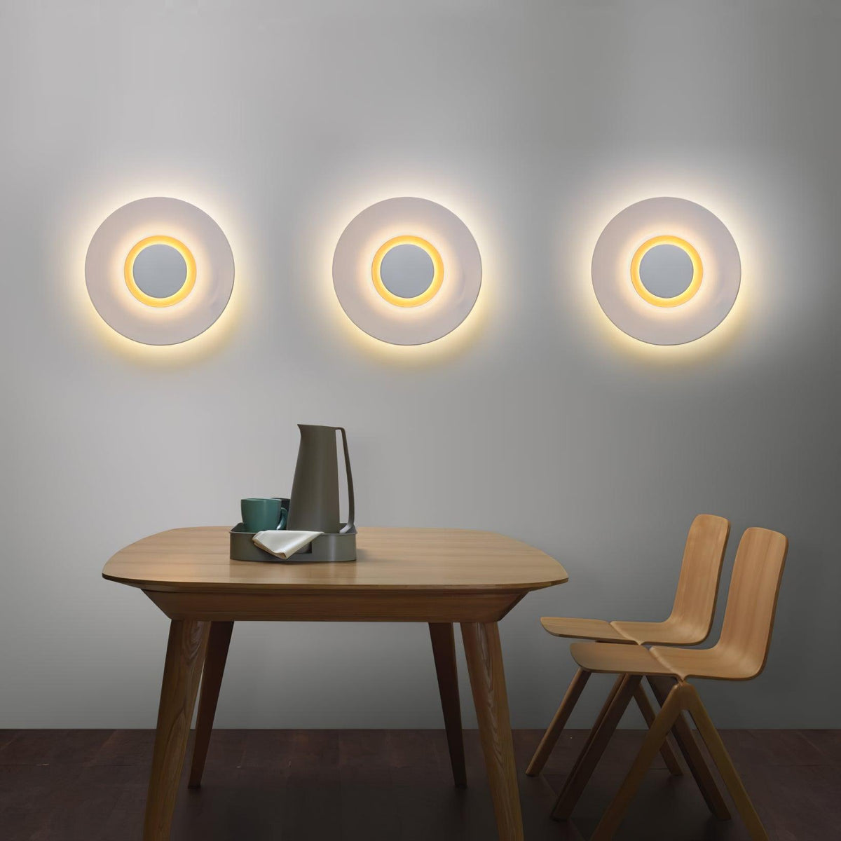 Wall Light Metal Halo Integrated LED Gold Ring Modern Minimalist-Neutral Decor
