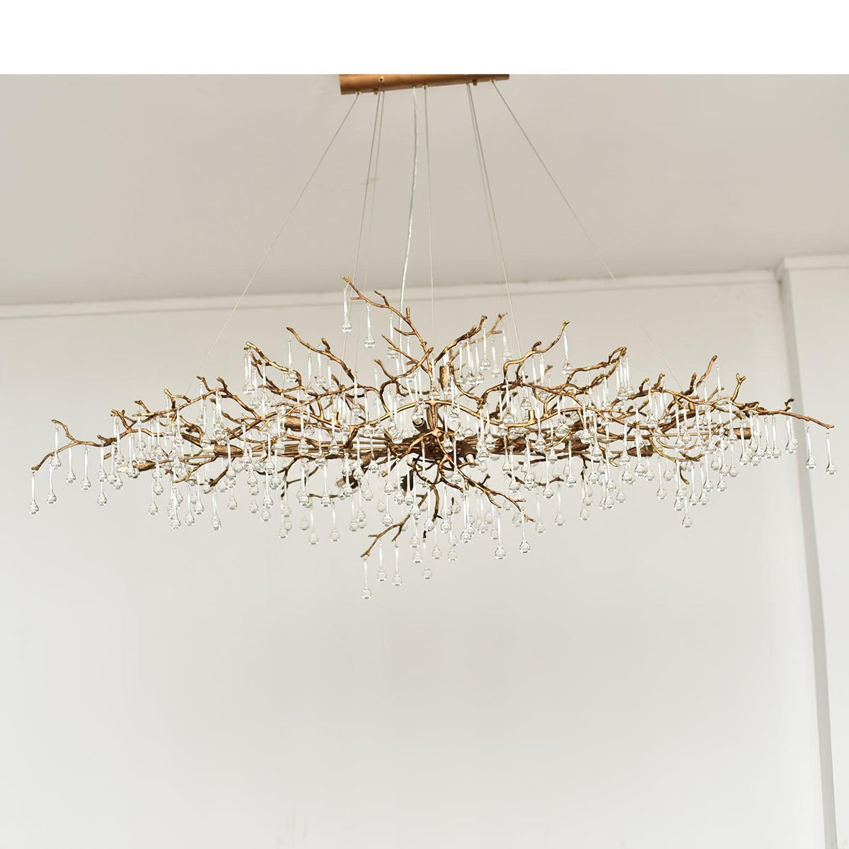 Eldeya Lustre Branches en Laiton et Cristal