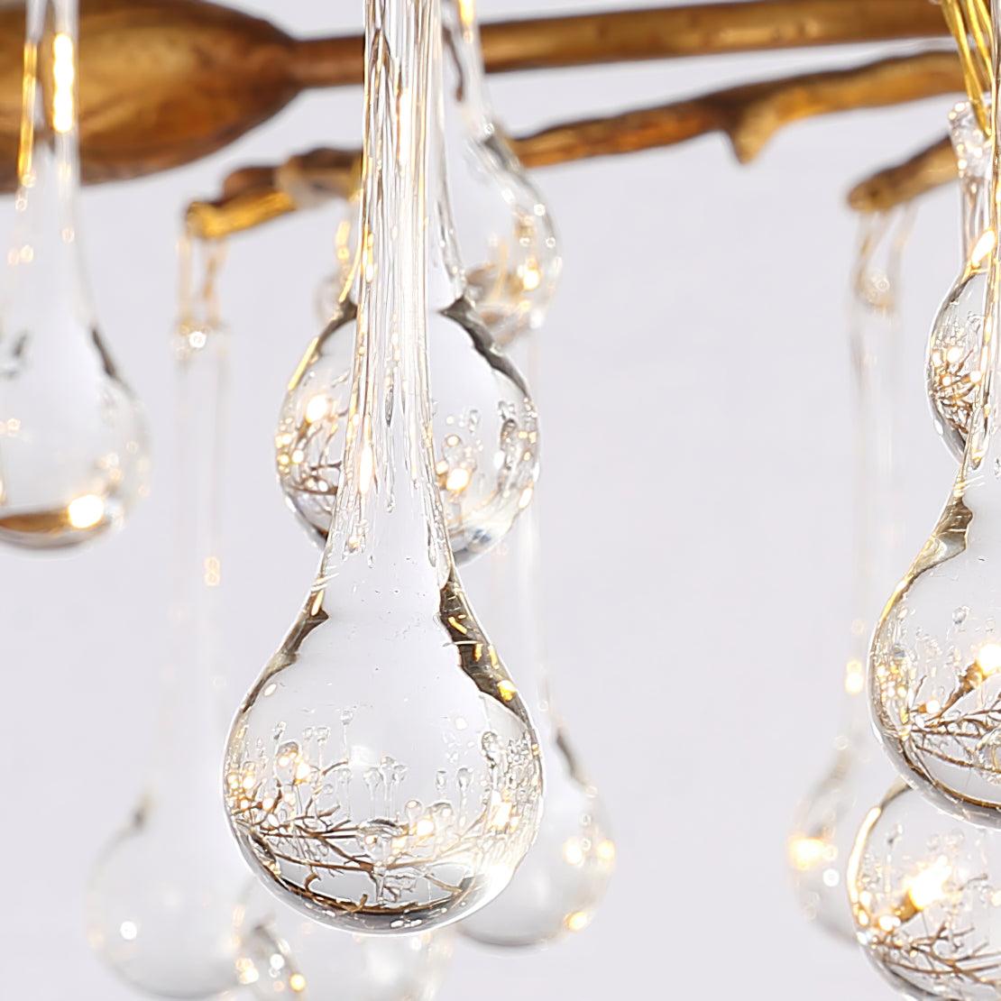 Eldeya Lustre Branches en Laiton et Cristal