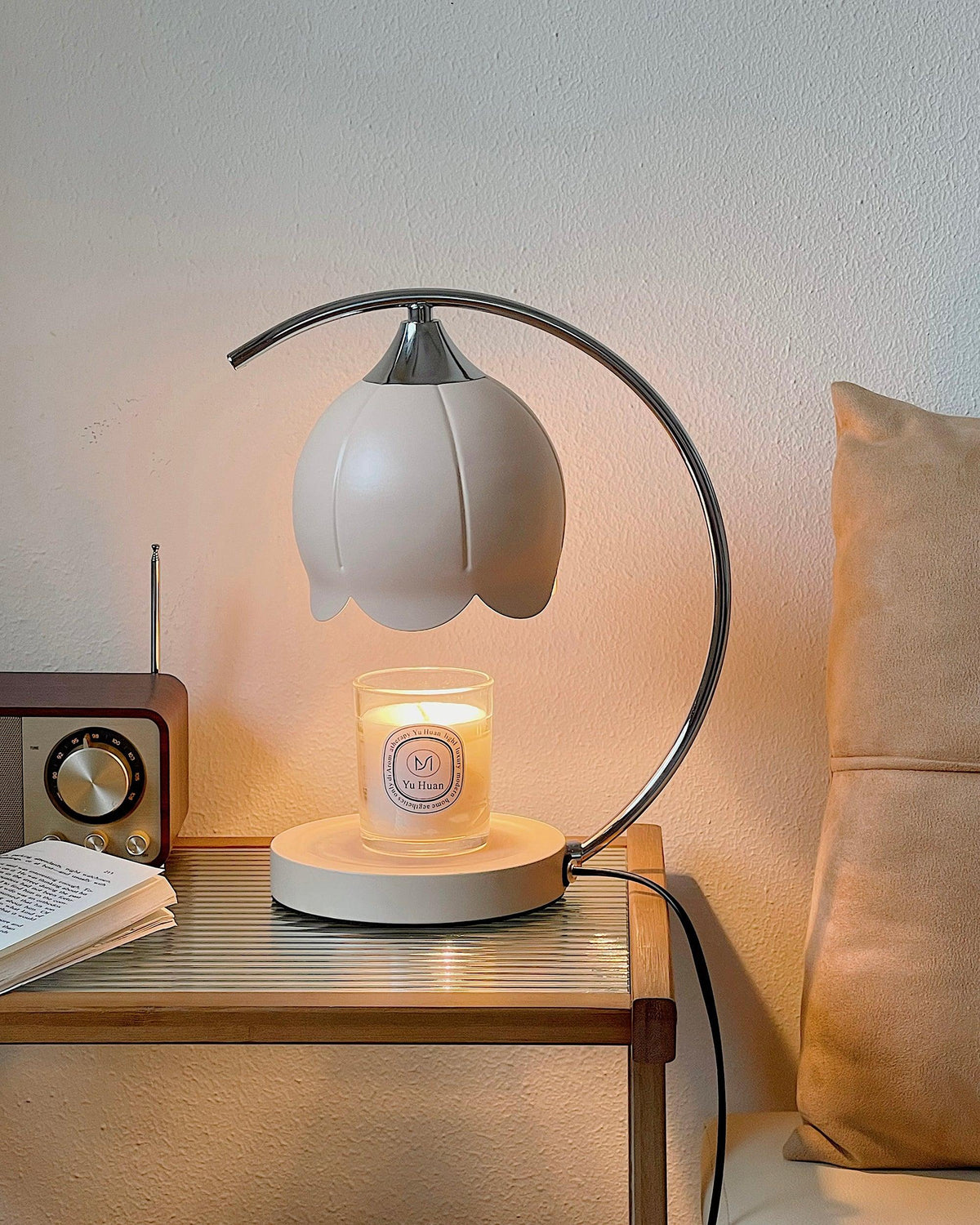 Binli Lampe de Table Chauffe-Bougies