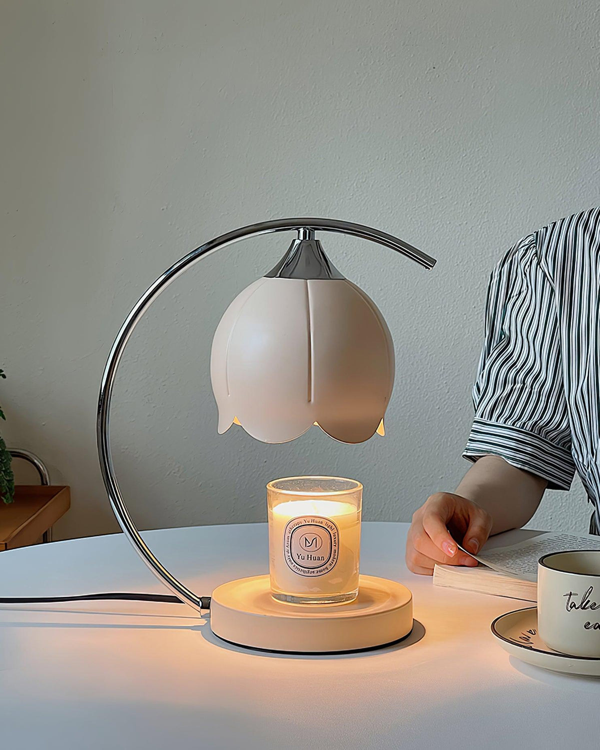 Binli Lampe de Table Chauffe-Bougies