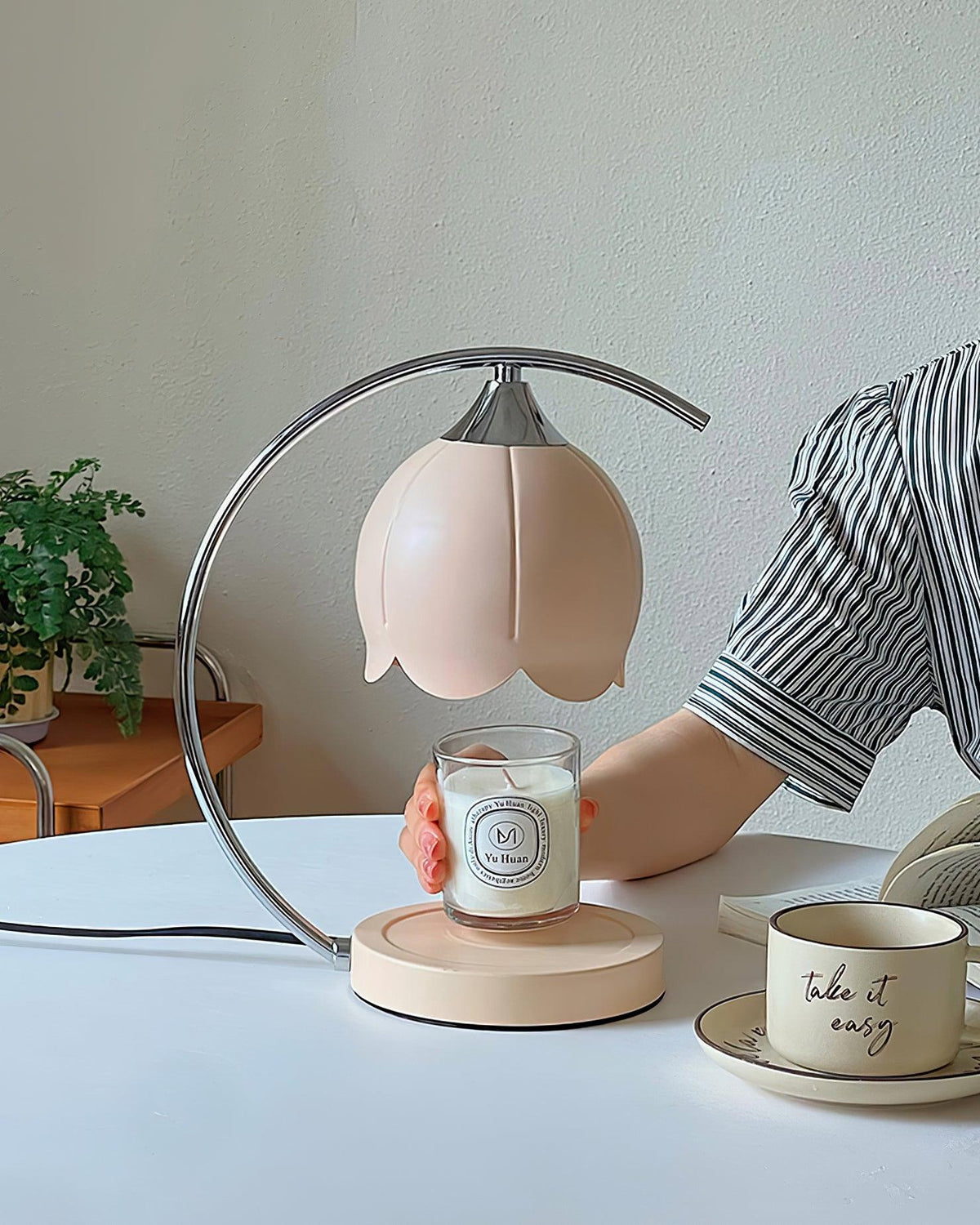 Binli Lampe de Table Chauffe-Bougies