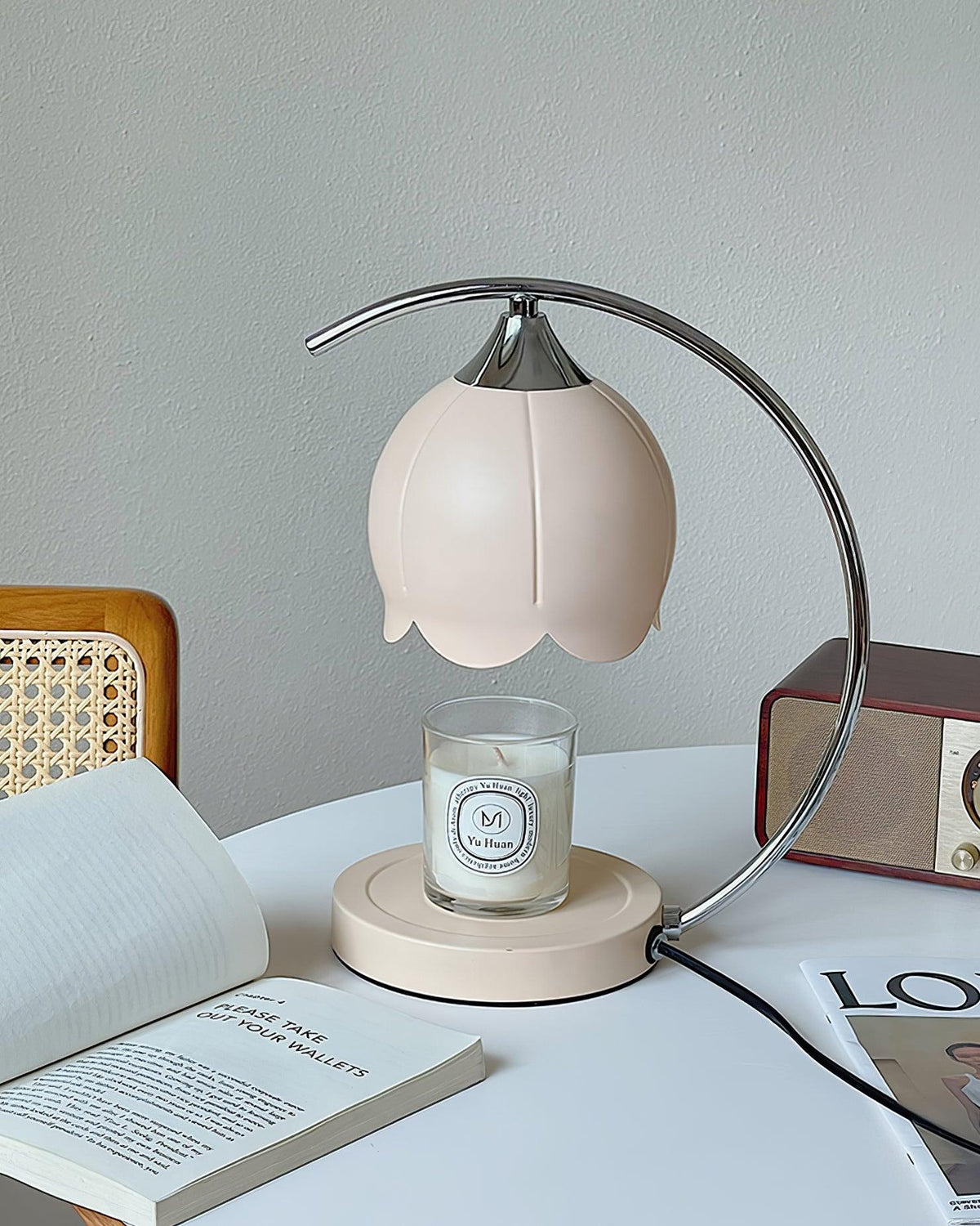 Binli Lampe de Table Chauffe-Bougies