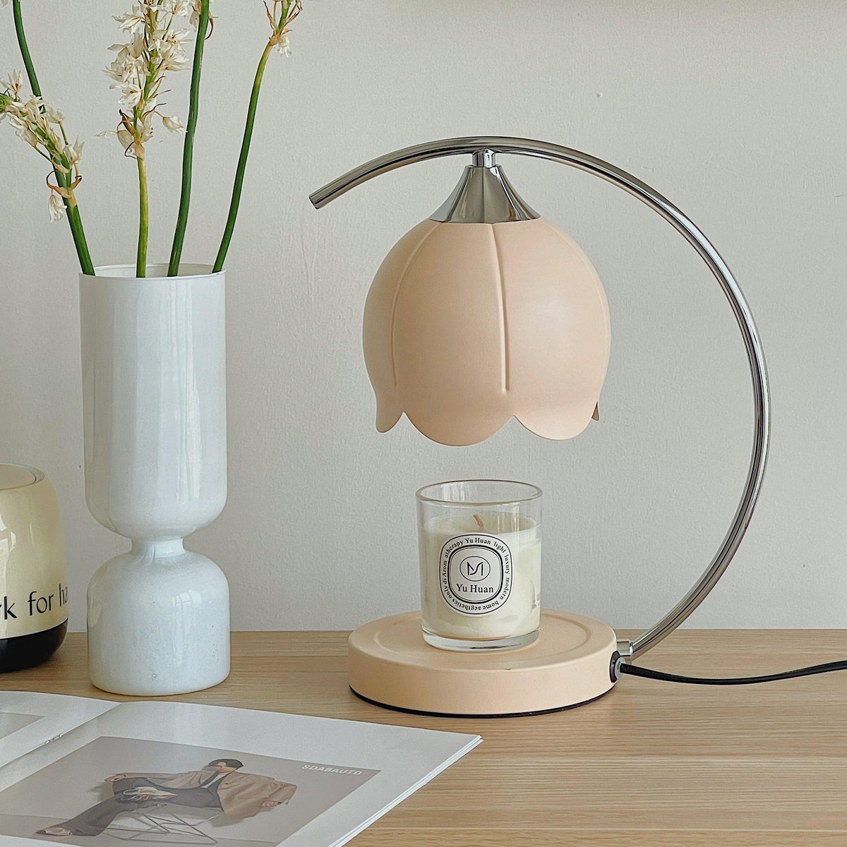 Binli Lampe de Table Chauffe-Bougies