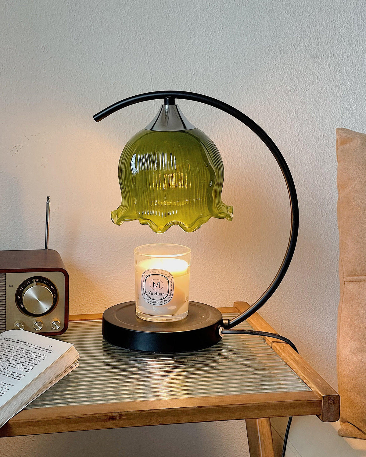 Binli Lampe de Table Chauffe-Bougies