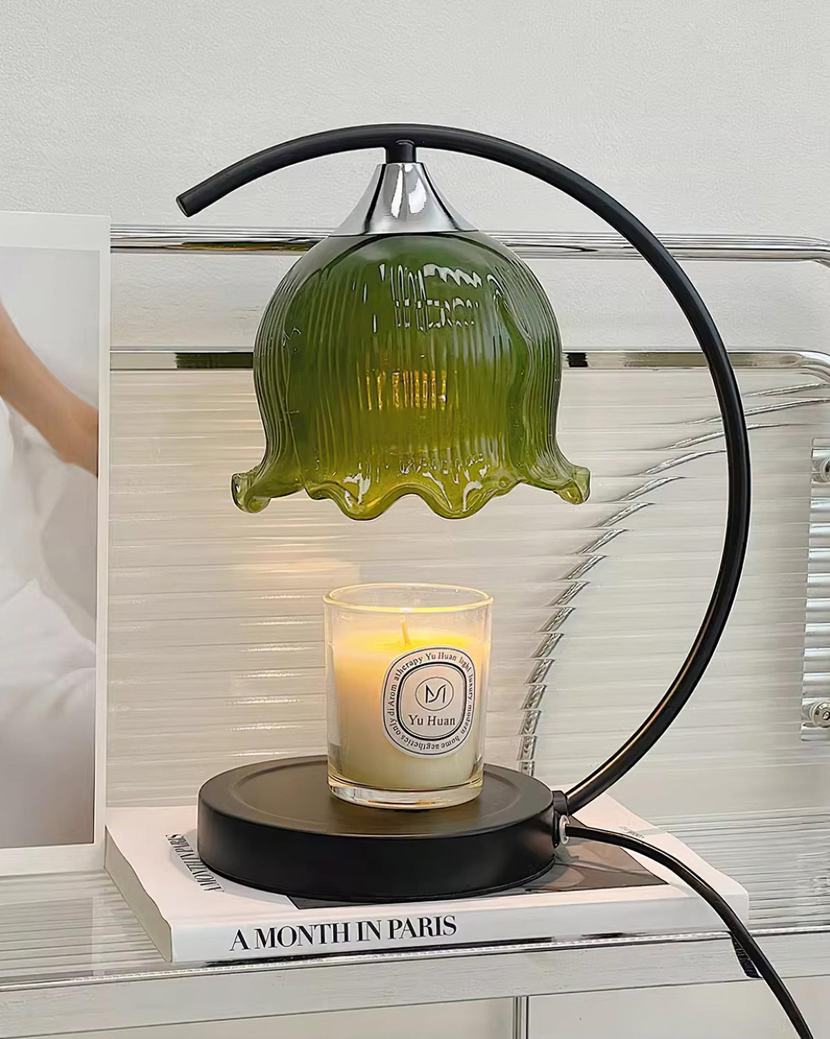 Binli Lampe de Table Chauffe-Bougies