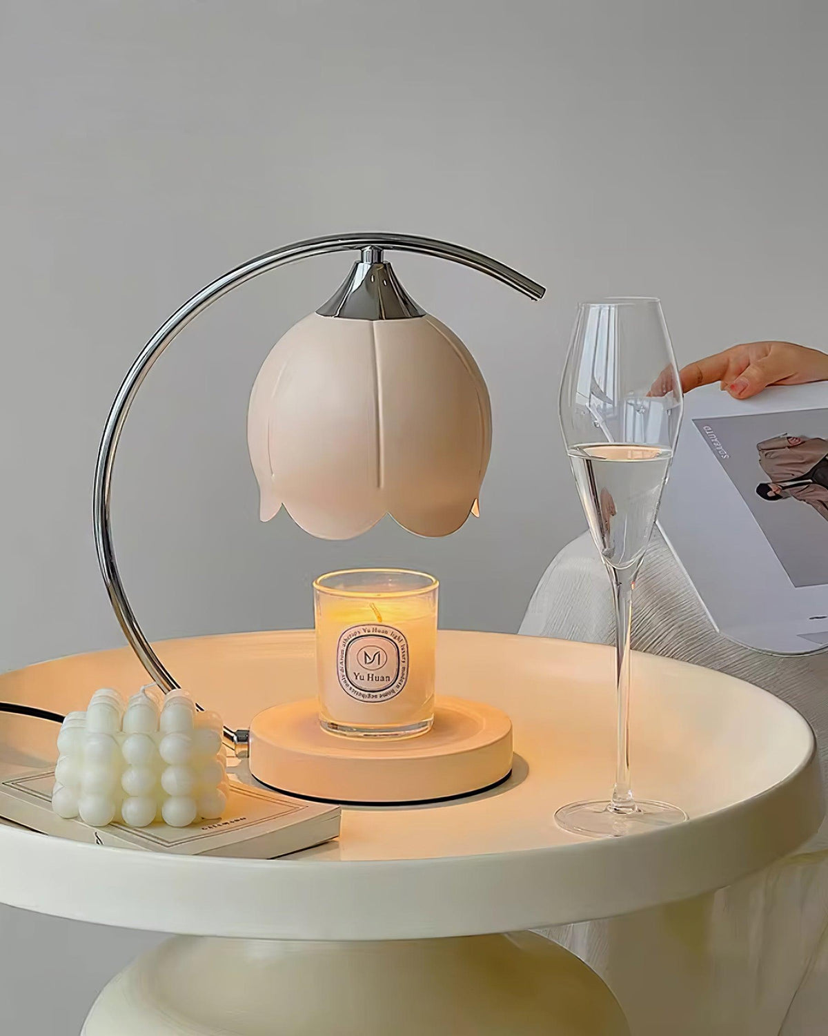 Binli Lampe de Table Chauffe-Bougies
