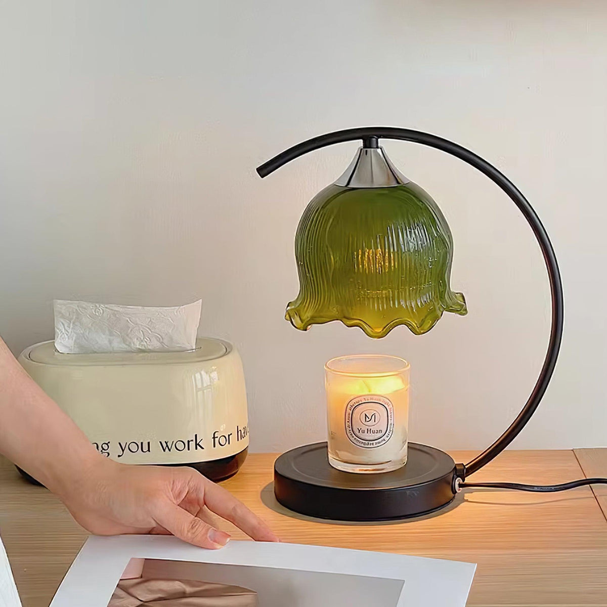 Binli Lampe de Table Chauffe-Bougies