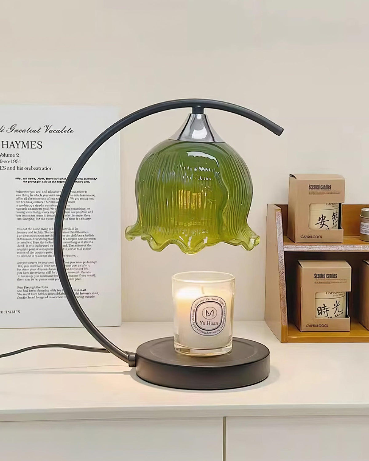 Binli Lampe de Table Chauffe-Bougies