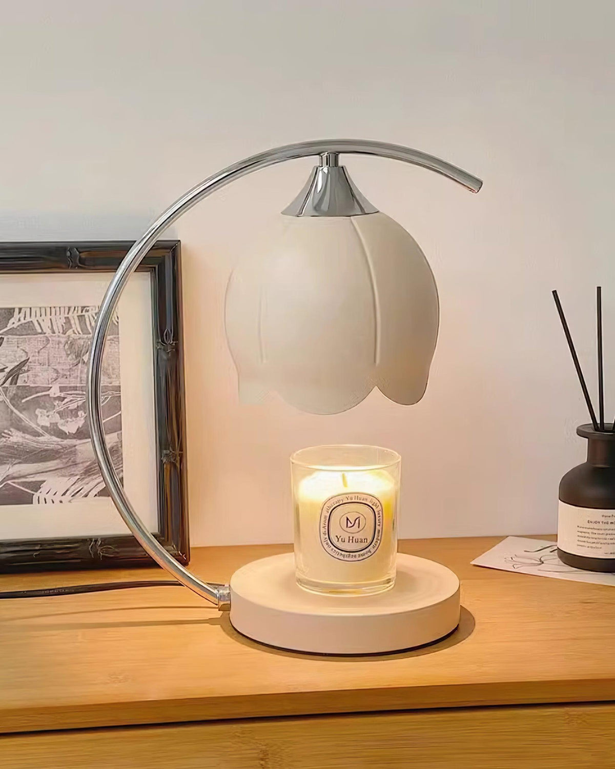 Binli Lampe de Table Chauffe-Bougies