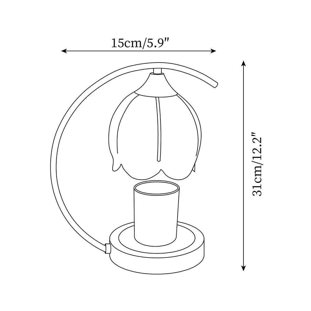 Binli Lampe de Table Chauffe-Bougies