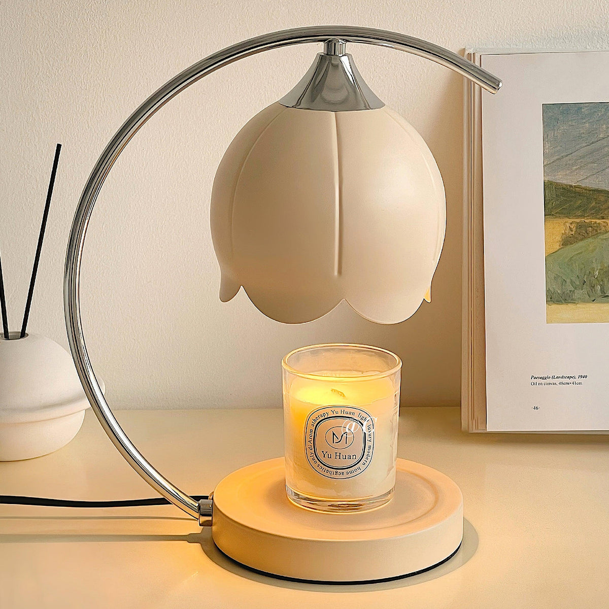Binli Lampe de Table Chauffe-Bougies
