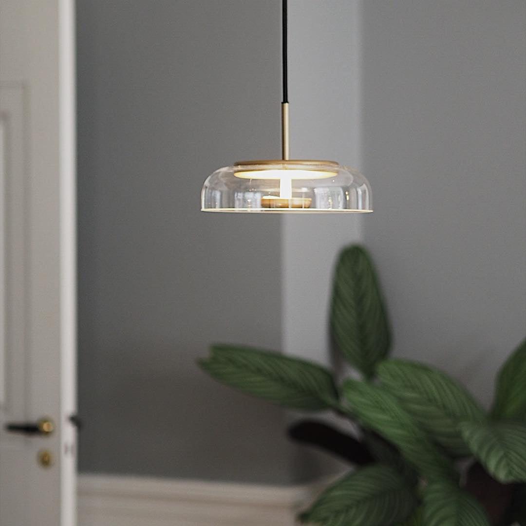 Brenelle Suspension en Verre Transparent Élégante
