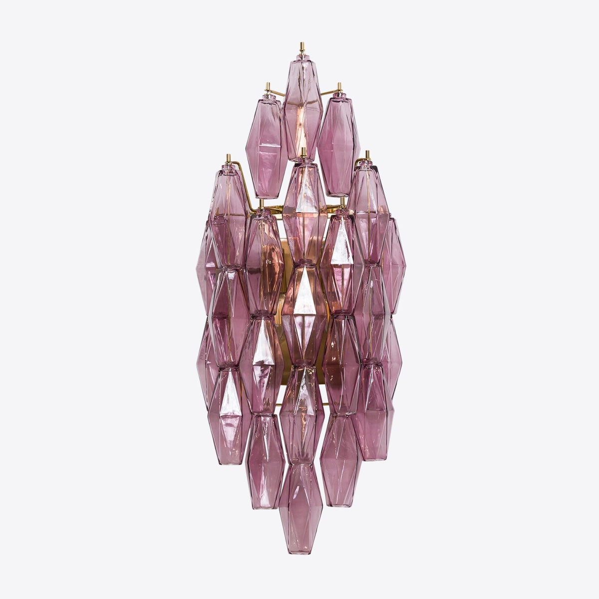The Biscayne sconce shown against a dark wall to emphasize its color.
