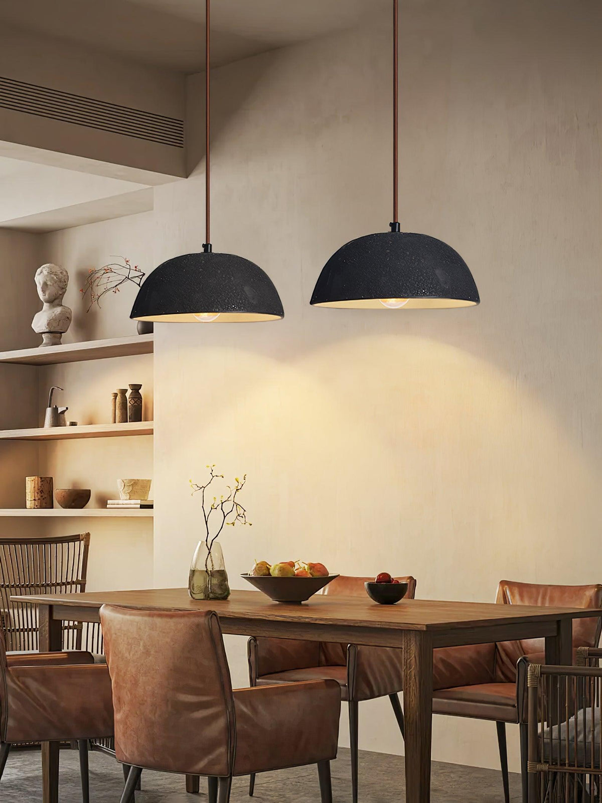 Dôme Vintage Bois Suspension