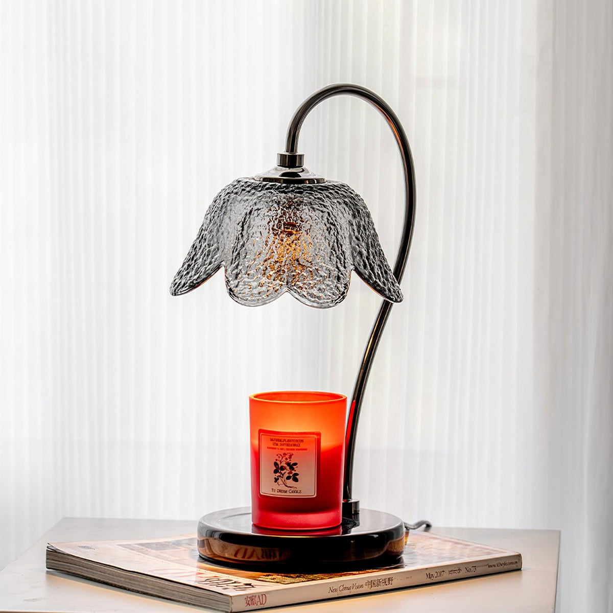 Velivette Lampe de Table à Diffuseur de Bougie