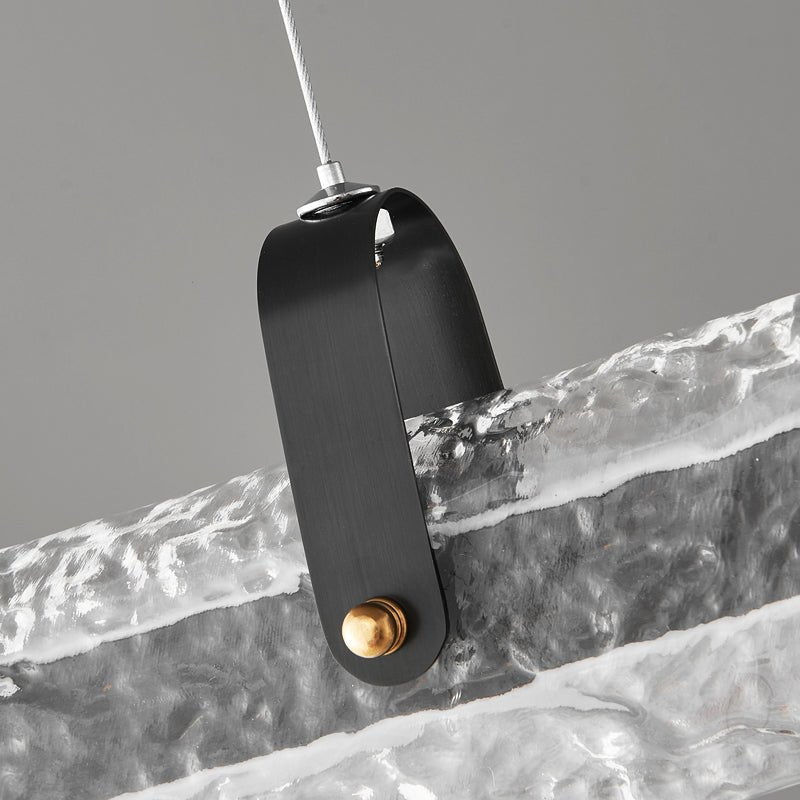 Sorenine Luxe Glace Noir Verre Suspension