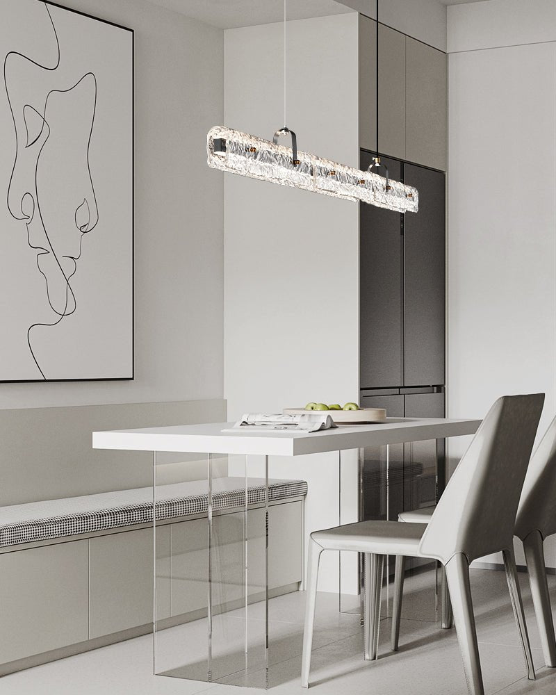 Sorenine Luxe Glace Noir Verre Suspension
