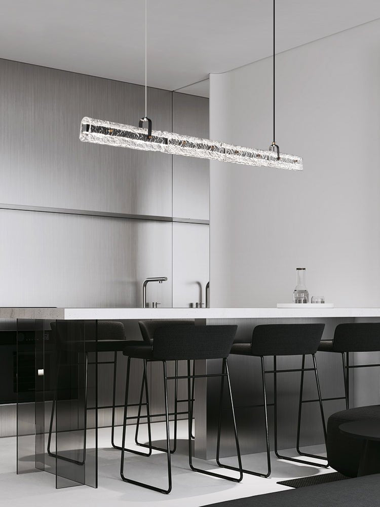 Sorenine Luxe Glace Noir Verre Suspension
