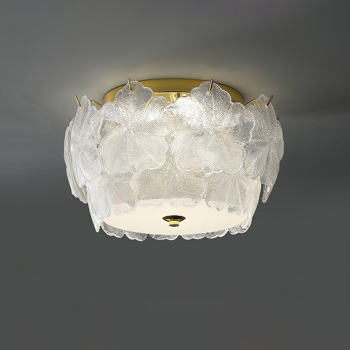 Quinona Lampe de Plafond en Verre Cluster de Fleurs