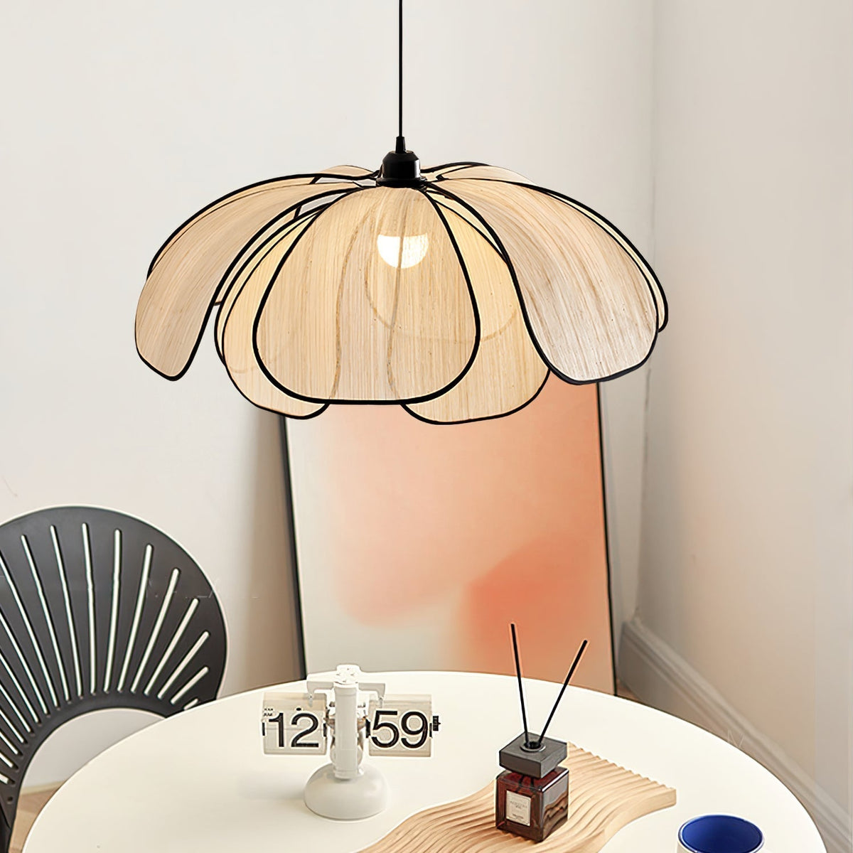 Elthaus Suspension Feuille Fiber Fleur