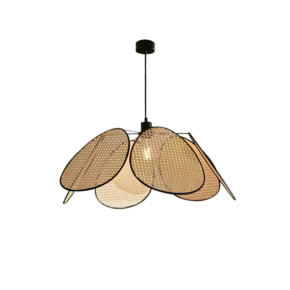 Aldella Suspension Pétale Rattan Fleur