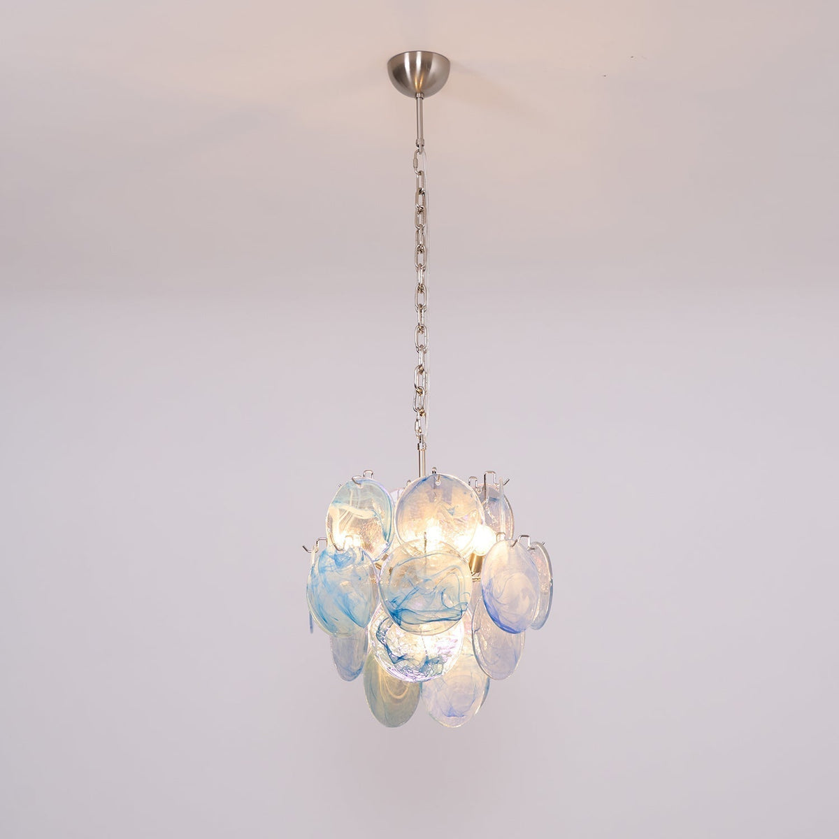 BlWaegnuvyj Individuel Créativité Disque Métal Verre Lustre