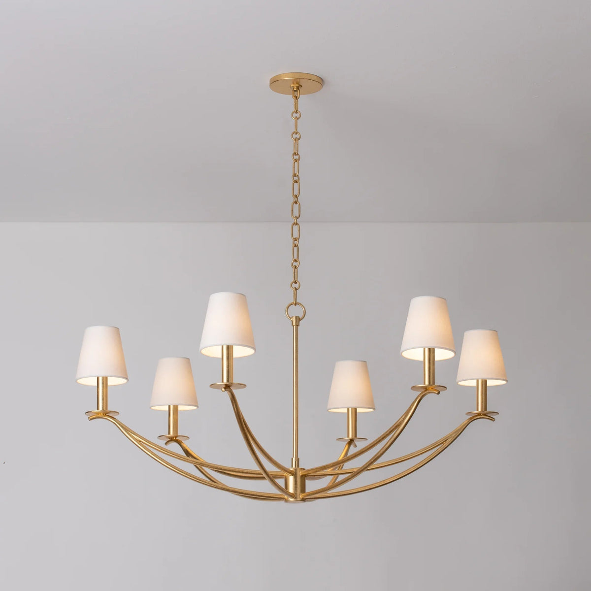 Ulfuvyd Moderne Minimaliste Tissu Métal Lustre