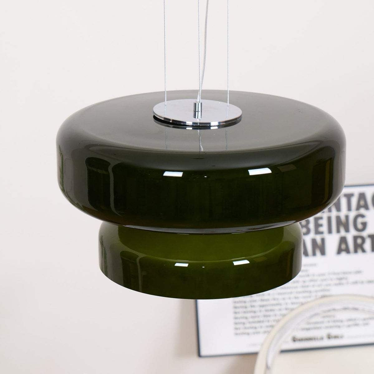 Zerithce Suspension Moderne Minimaliste en Verre