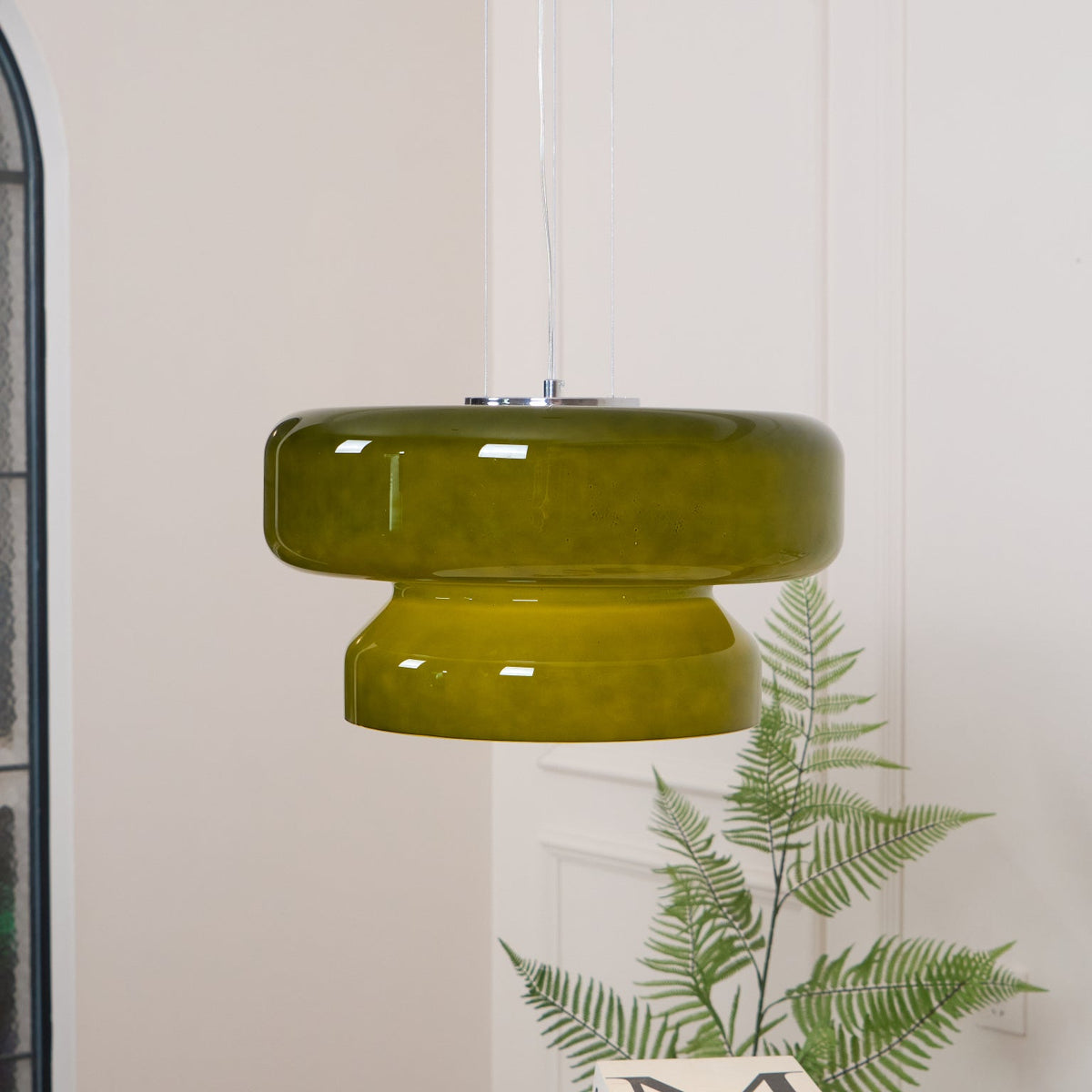 Zerithce Suspension Moderne Minimaliste en Verre