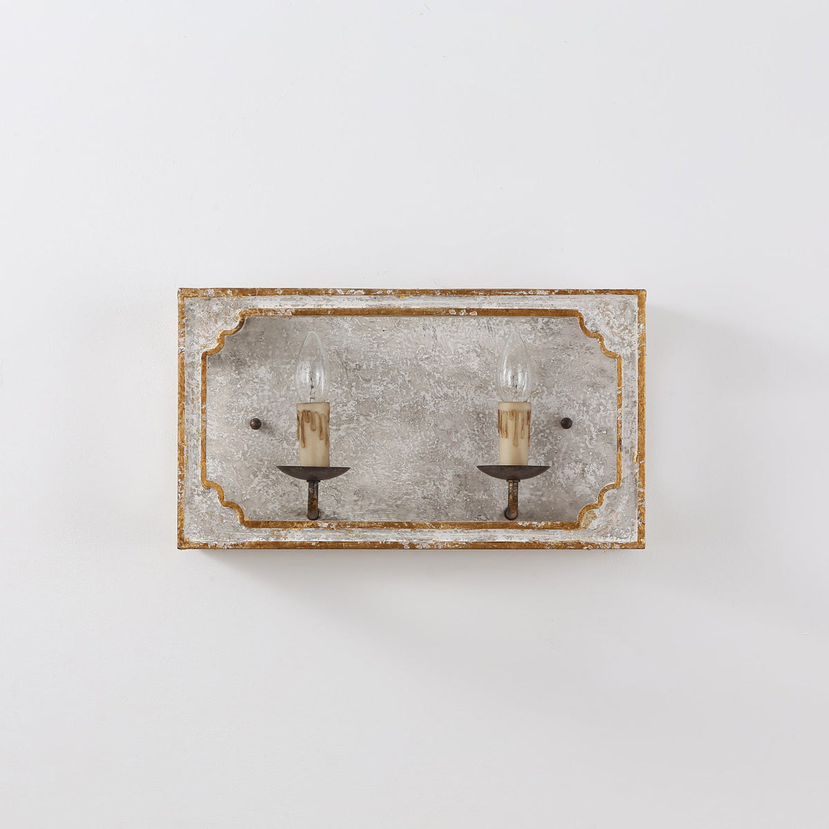 Vatnuvyd Rustique Cube Bois Métal Applique Murale