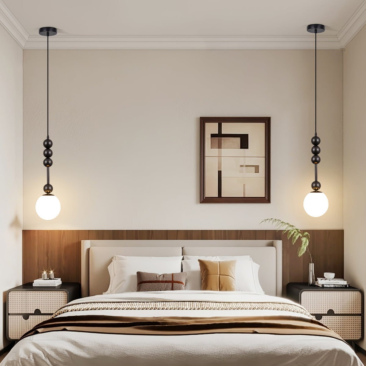 Coriora Suspension Minimaliste en Bois