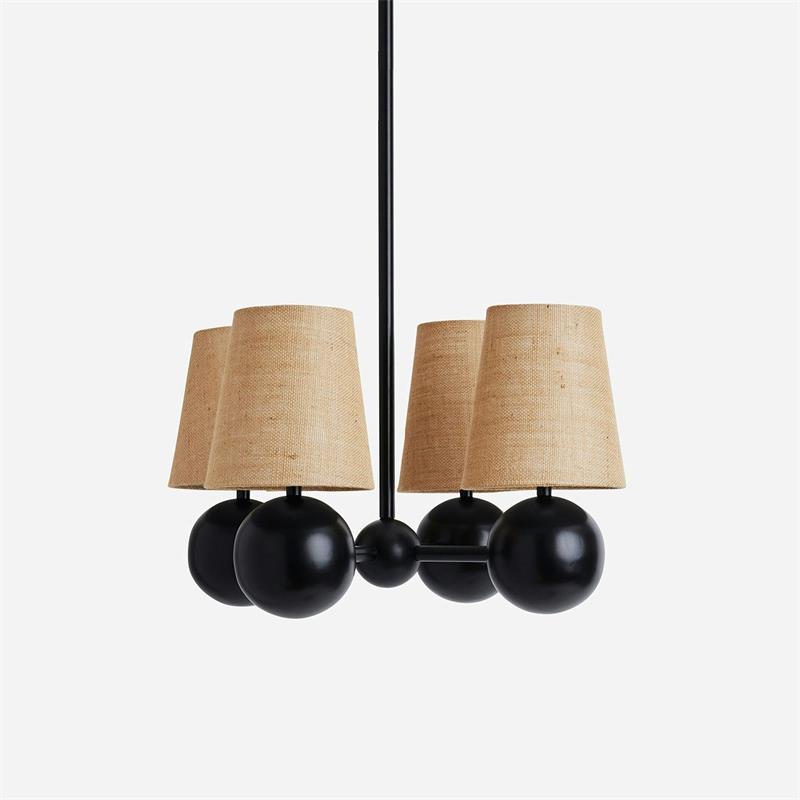 Aevuvyj Prime Élégance Laiton Tissu Métal Lustre