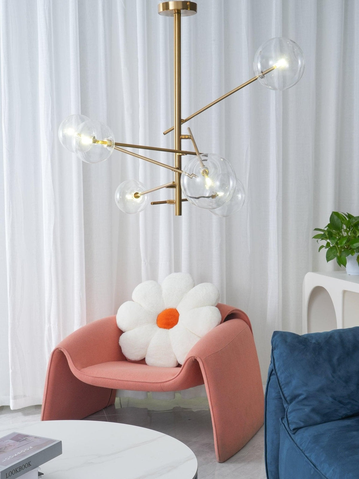 Coretta Lustre LED Cristal Clair