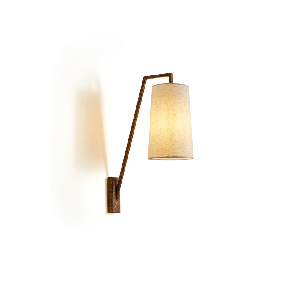 Bonny Wall Light in black finish against a neutral wall.