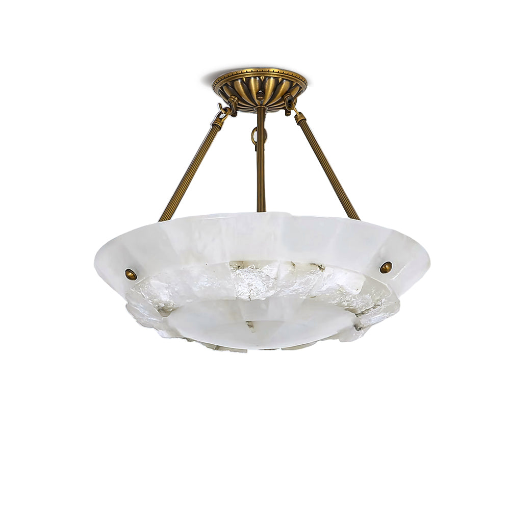 Nomen Bowl Pendant Lamp Alabaster Elegance-Neutral Decor