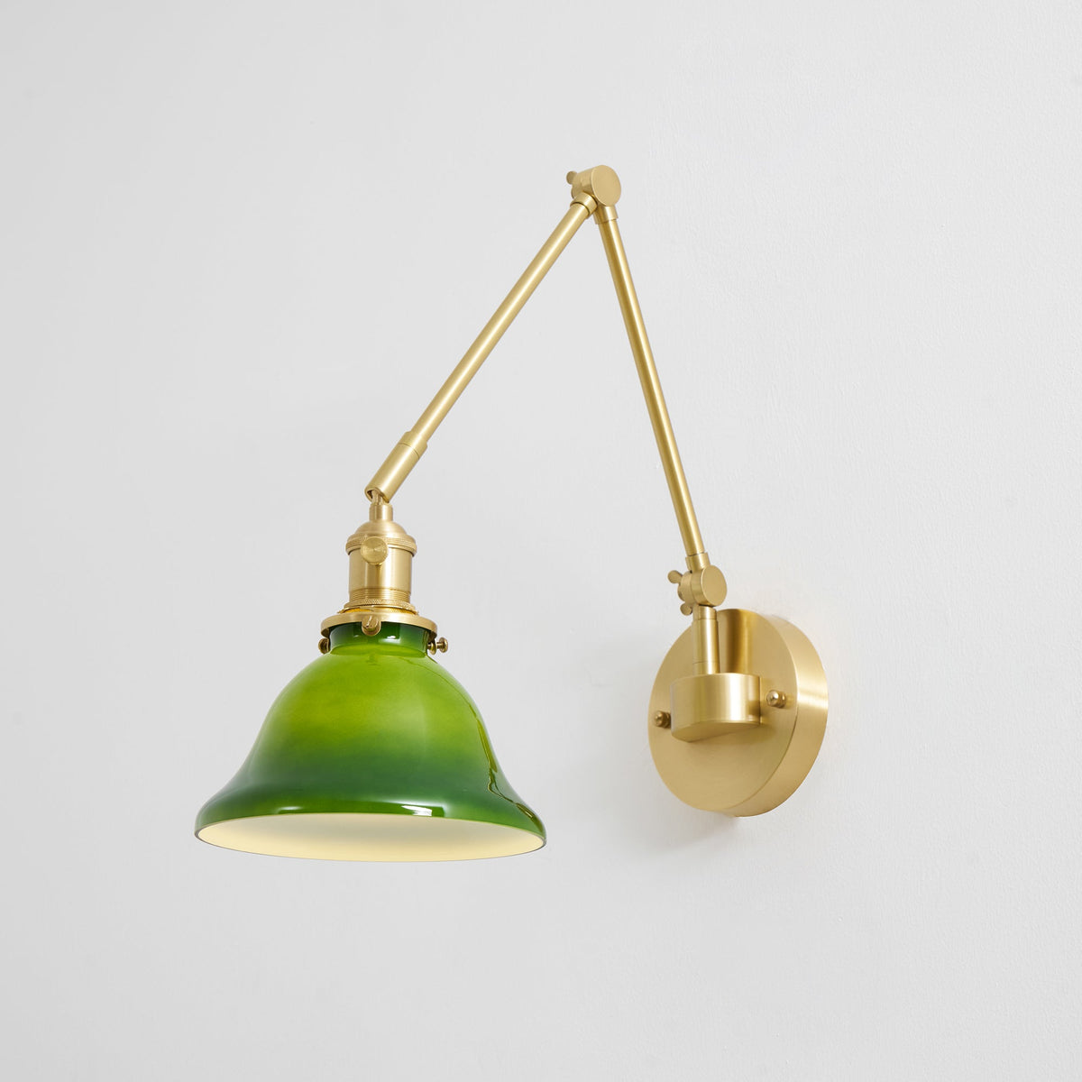 The lamp's electrical cord and connection point (if visible).