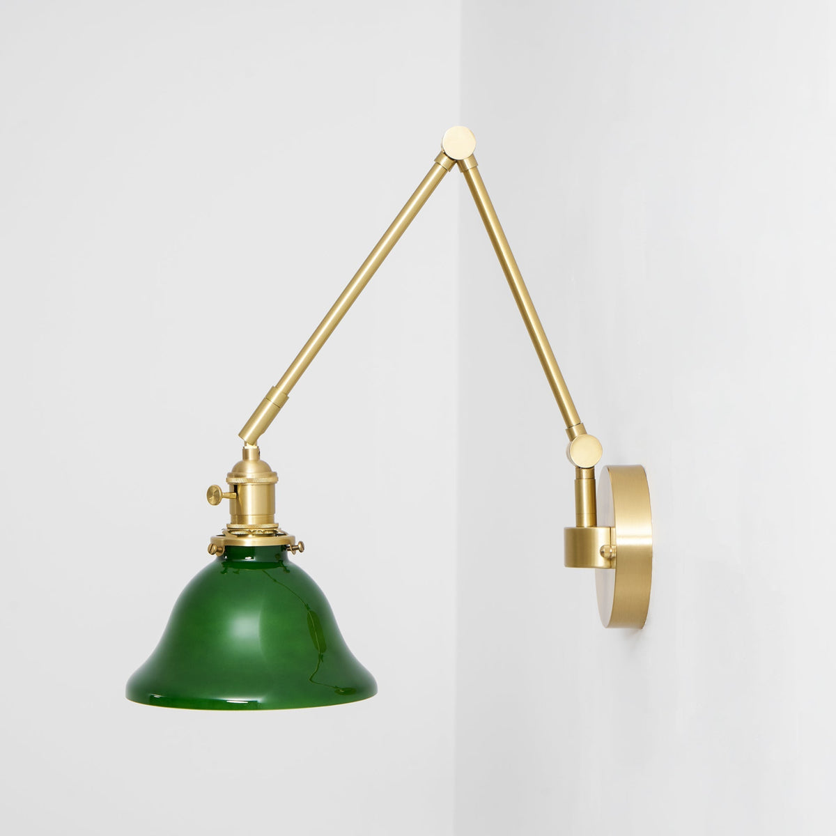 The lamp as part of a coordinated industrial decor style.