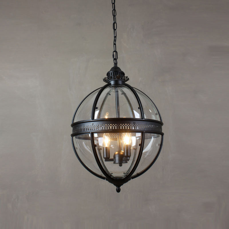 Svelte Suspension en Verre Vintage Industriel