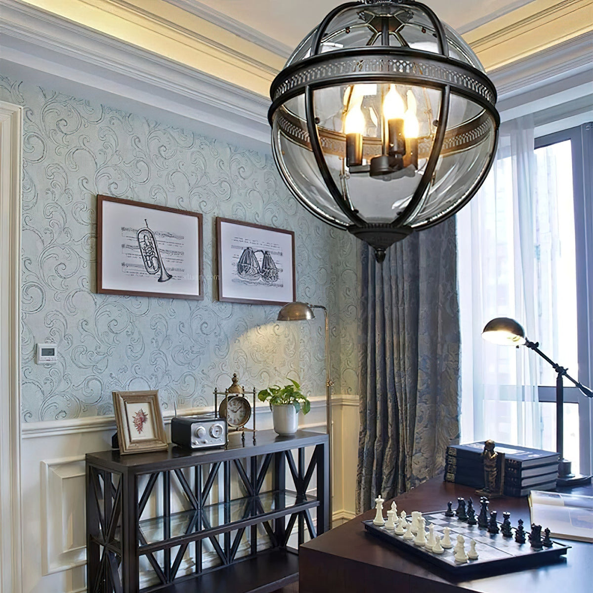 Edward Suspension Rétro en Verre