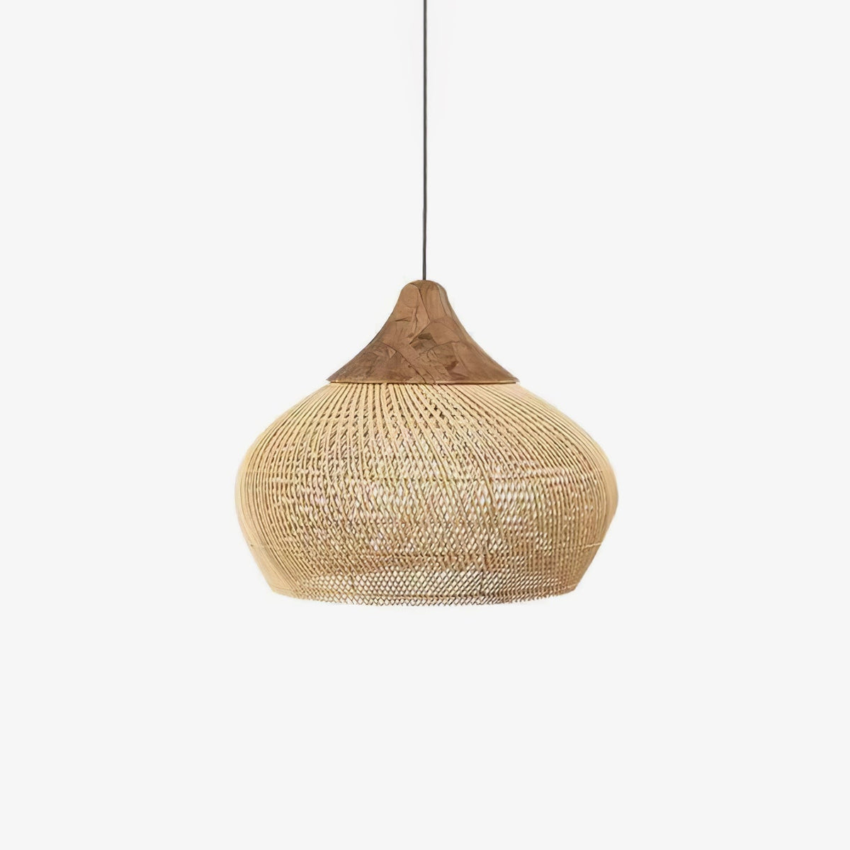 Evelyn Suspension en Rotin Tressé pour Salon