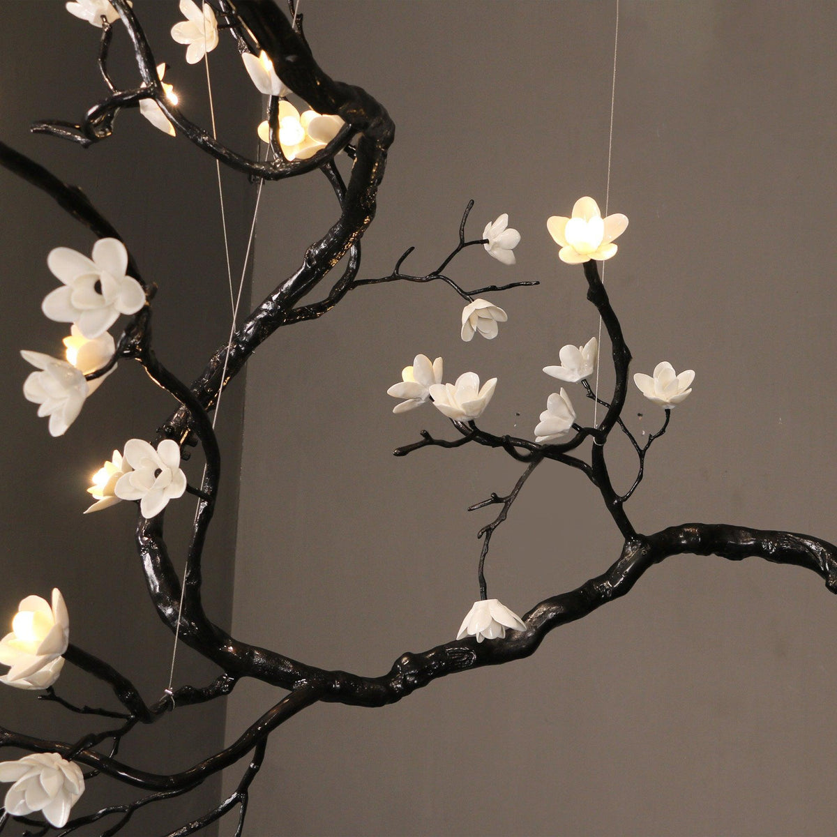 Veyrelia Lustre Organique à Branches et Fleurs