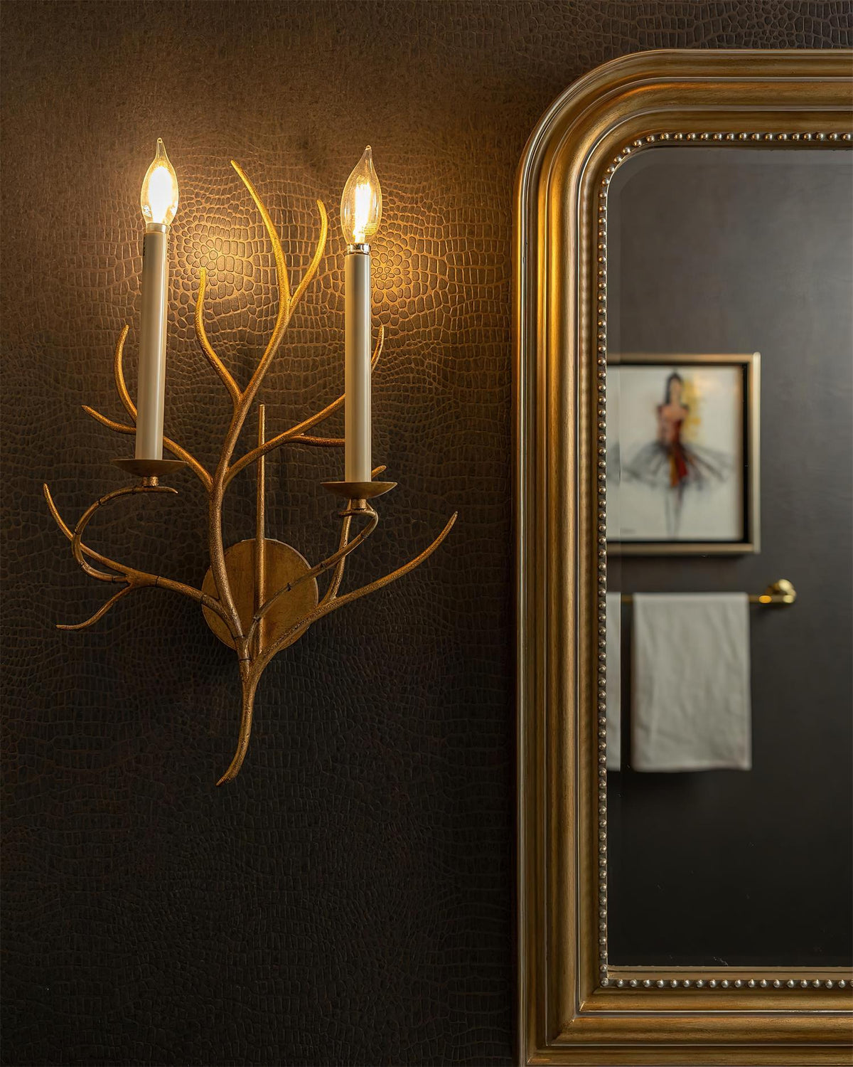 Duvor Double Candle Wall Sconce-Neutral Decor