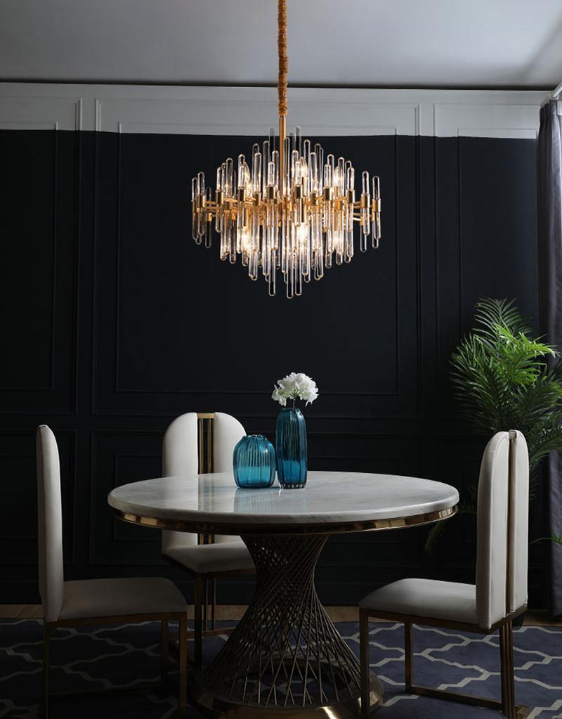 Rilenae Lustre en Laiton Antique de Luxe