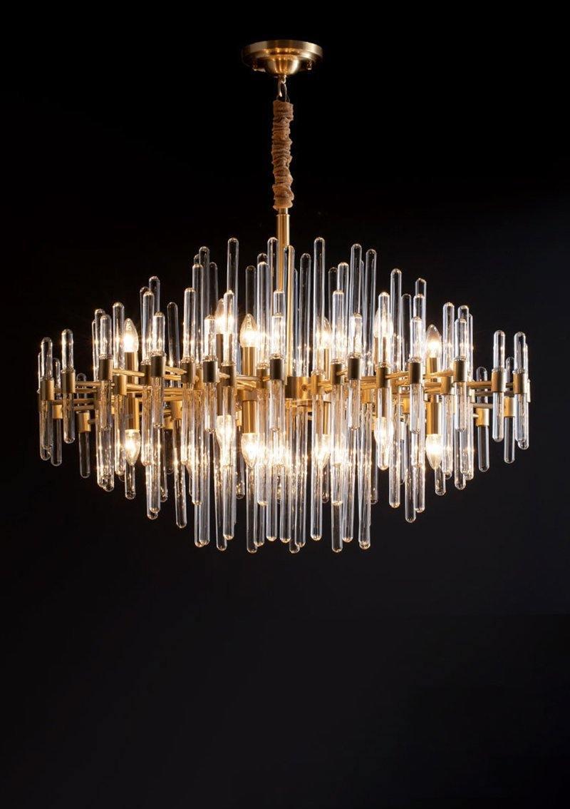 Rilenae Lustre en Laiton Antique de Luxe